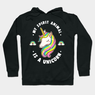 My Spirit Animal Is A Unicorn Hoodie